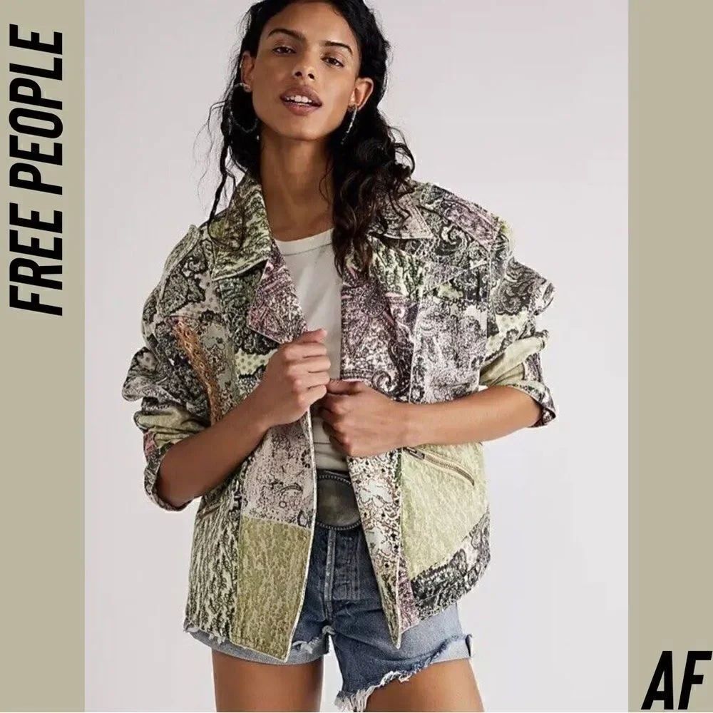 FREE PEOPLE NADIA MOTO JACKET SMALL